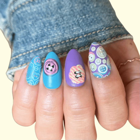 Button Collection (M645) - Nail Stamping Plate