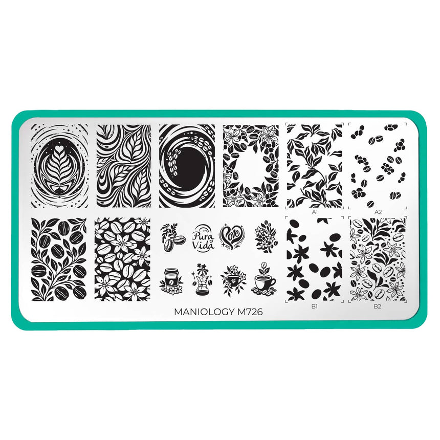 Cafe Con Leche (M726) - Nail Stamping Plate