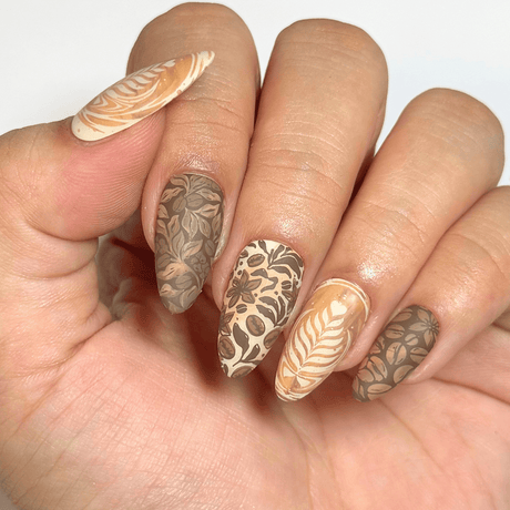 Cafe Con Leche (M726) - Nail Stamping Plate