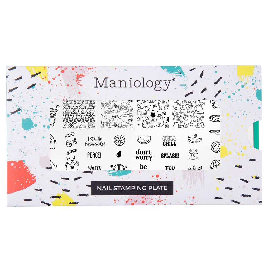 Capy Chill (M694) - Nail Stamping Plate