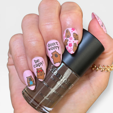 Capy Chill (M694) - Nail Stamping Plate