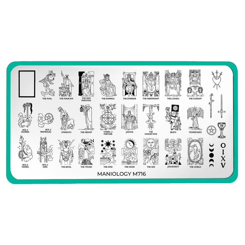 Cards of Fate (M716) - Nail Stamping Plate