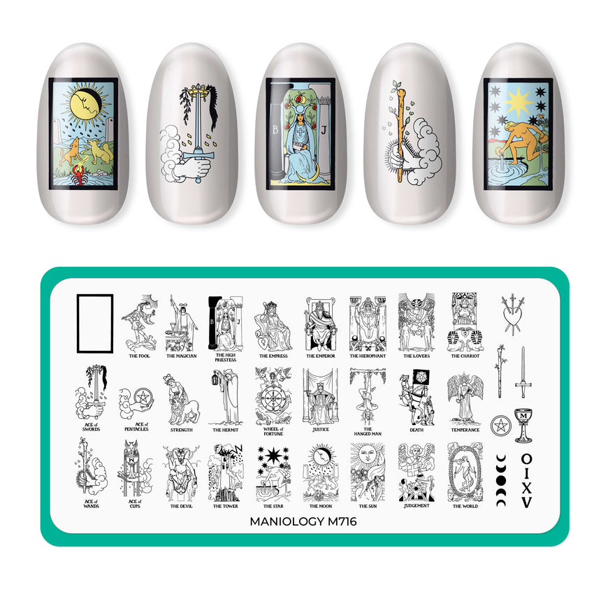 Cards of Fate (M716) - Nail Stamping Plate