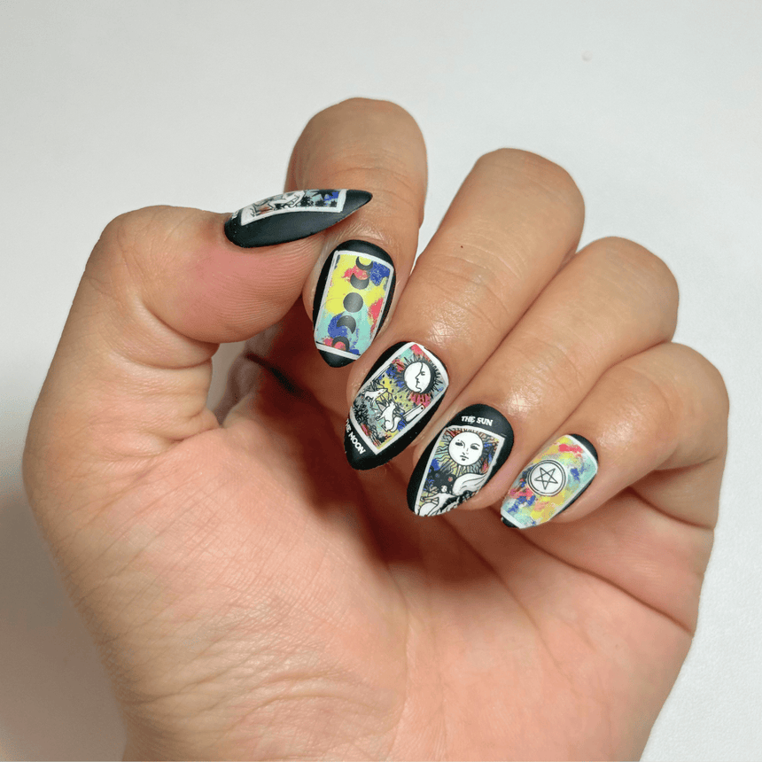Cards of Fate (M716) - Nail Stamping Plate