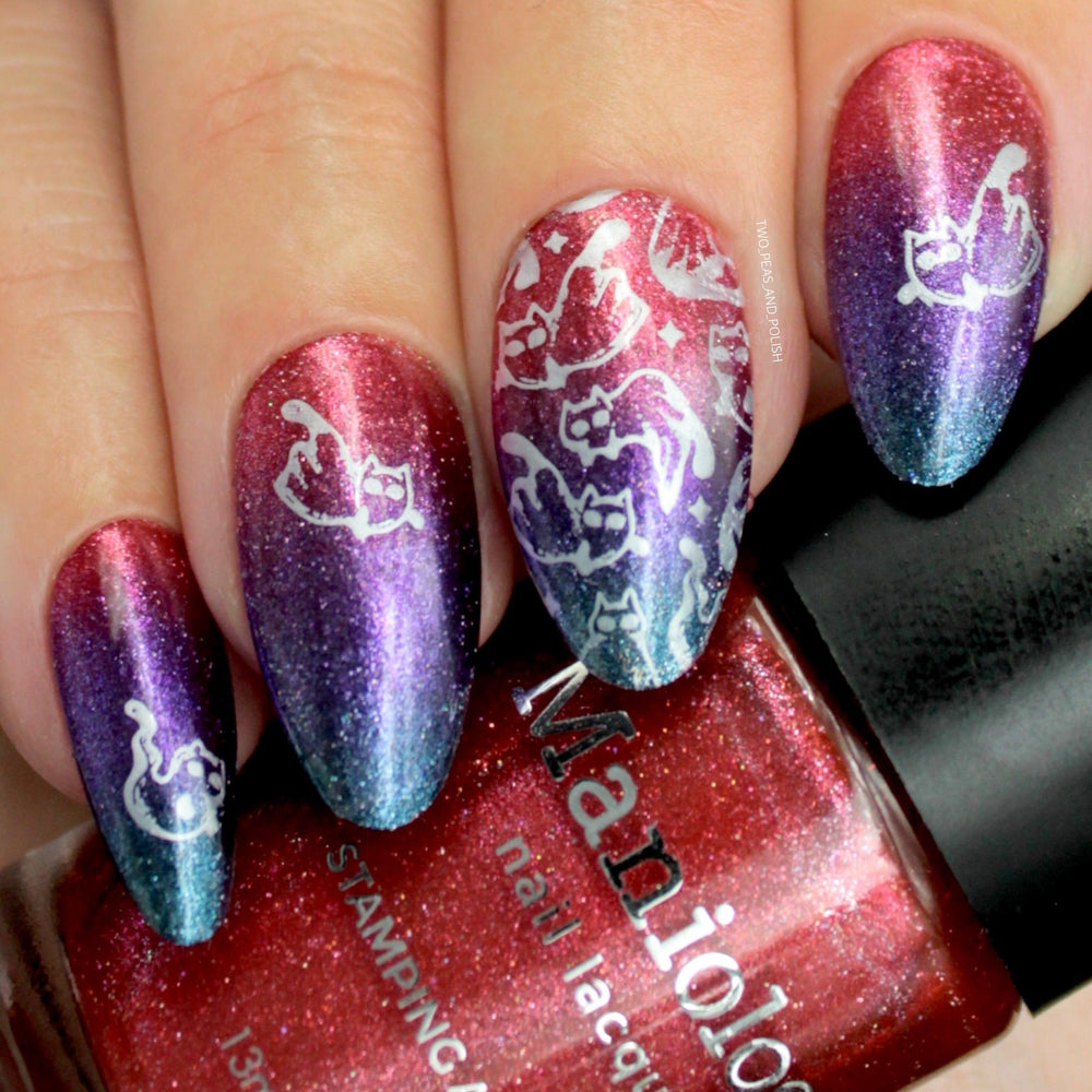 Casting Spells: Blood Bender (B445) - Red Holo-Sanded Stamping Polish