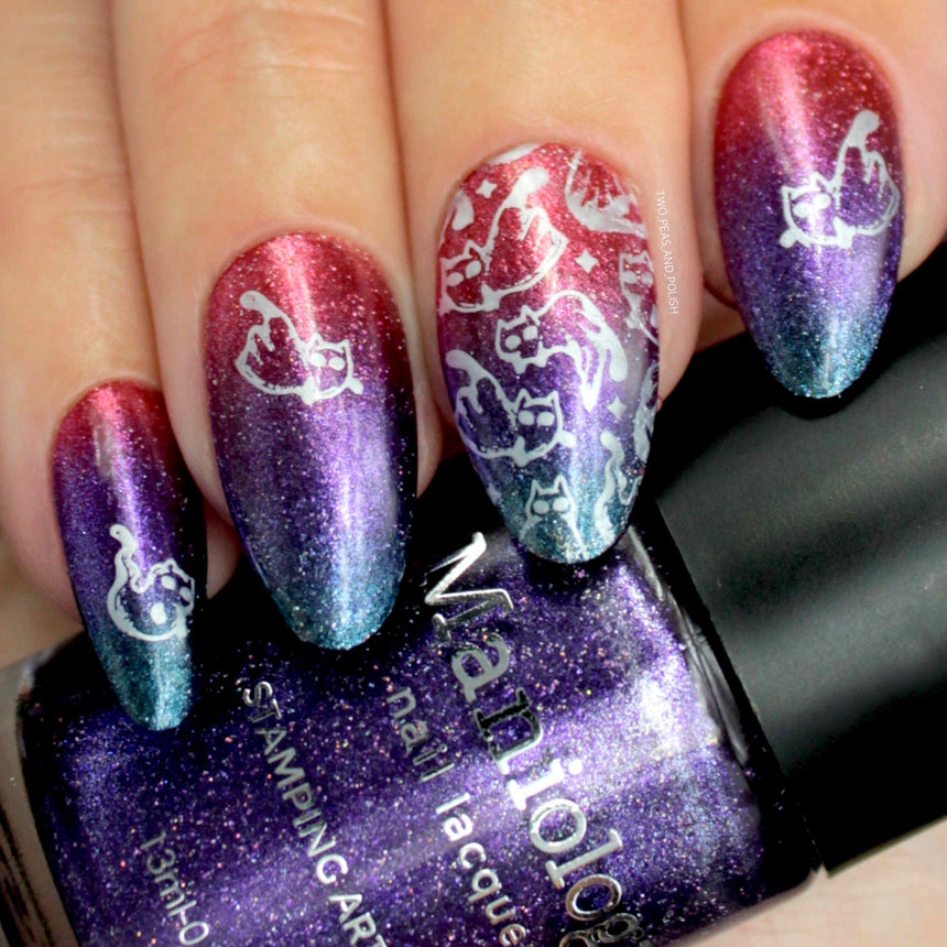 Casting Spells: Hex (B446) - Purple Holo-Sanded Stamping Polish