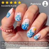 Catching Waves (M526) - Nail Stamping Plate