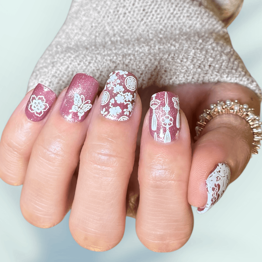 Ceremony Chic (M691) - Nail Stamping Plate