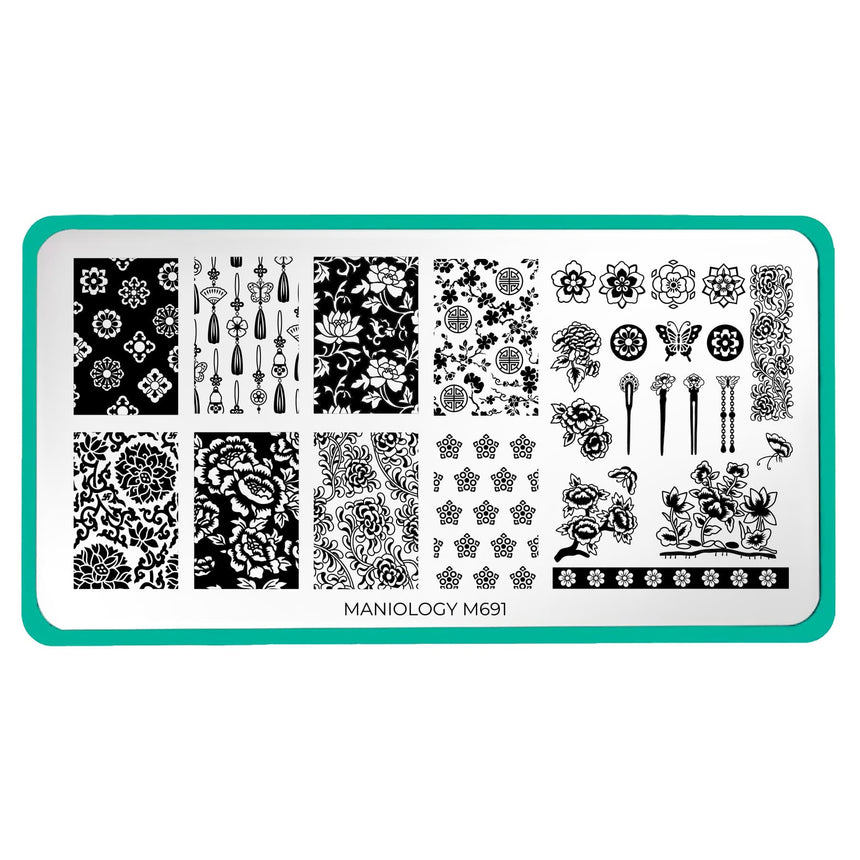 Ceremony Chic (M691) - Nail Stamping Plate