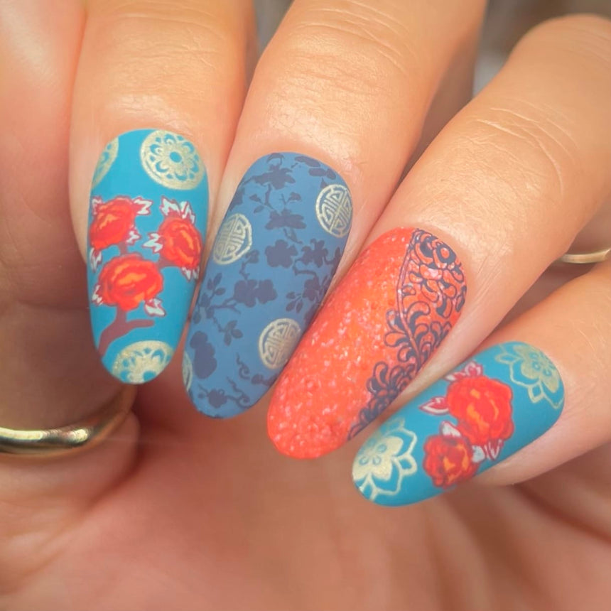 Ceremony Chic (M691) - Nail Stamping Plate