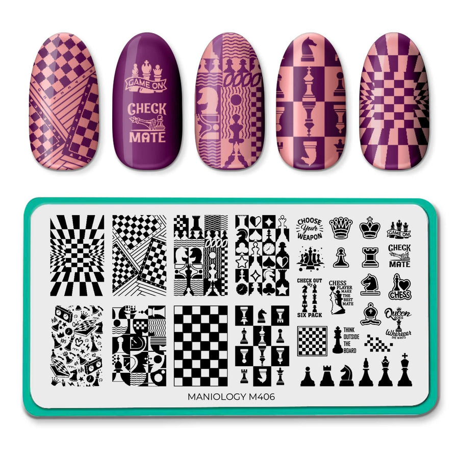 Chess Master (M406) - Nail Stamping Plate
