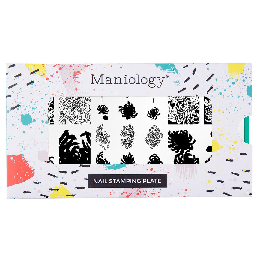 Chrysanthemum Blossoms (M664) - Nail Stamping Plate