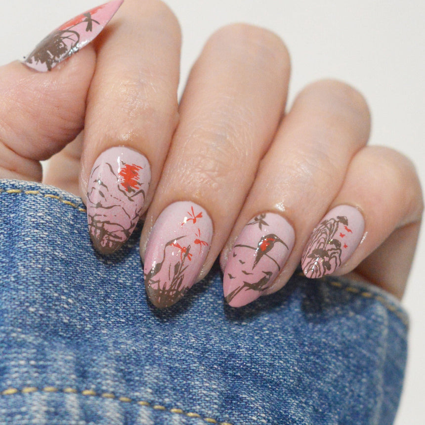 Clouded Cliffs (M667) - Nail Stamping Plate