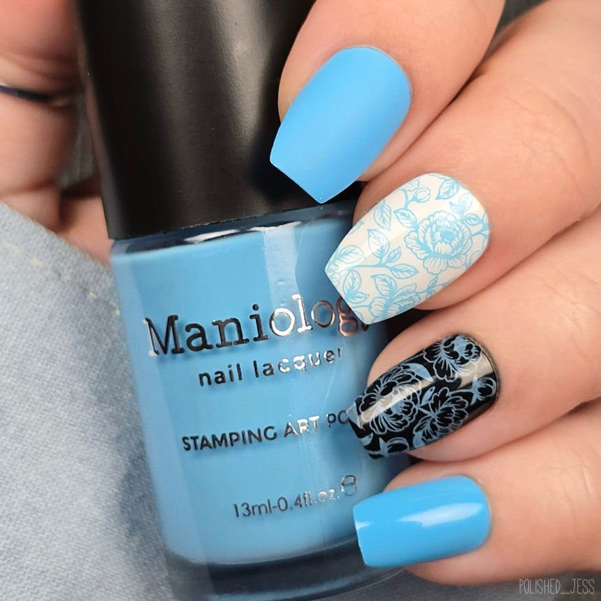 Cloudsong (B572) - Sky Blue Pearl Creme Stamping Polish