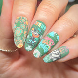 Clover Craze (M561) - Nail Stamping Plate