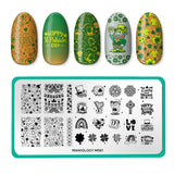 Clover Craze (M561) - Nail Stamping Plate