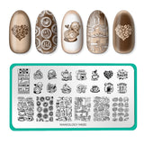 Coffee Date (M630) - Nail Stamping Plate