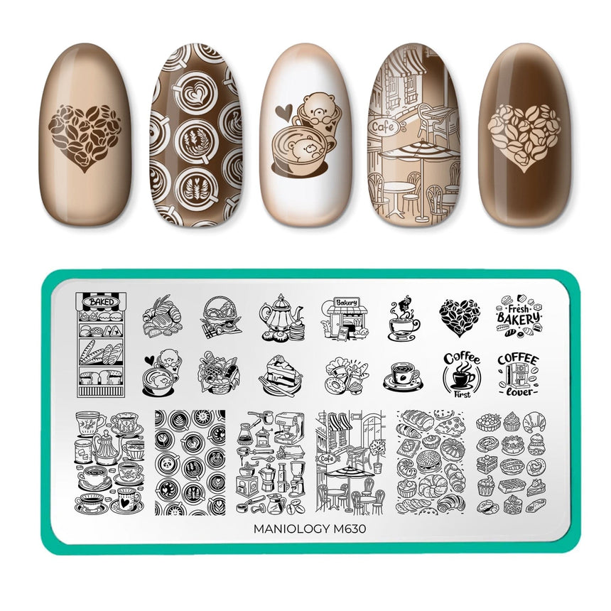 Coffee Date (M630) - Nail Stamping Plate