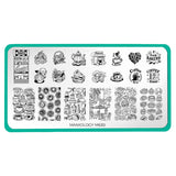 Coffee Date (M630) - Nail Stamping Plate