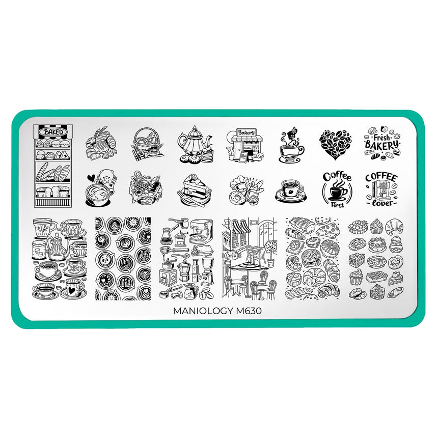 Coffee Date (M630) - Nail Stamping Plate