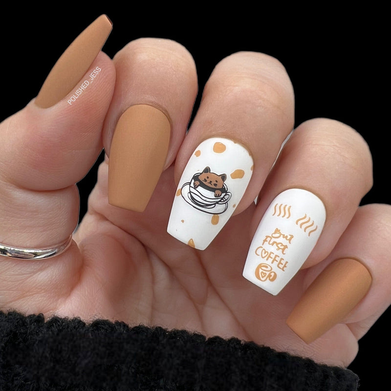 Maniology - Stamping Plate - Milk Tea Addiction #M273 – Sleek Nail