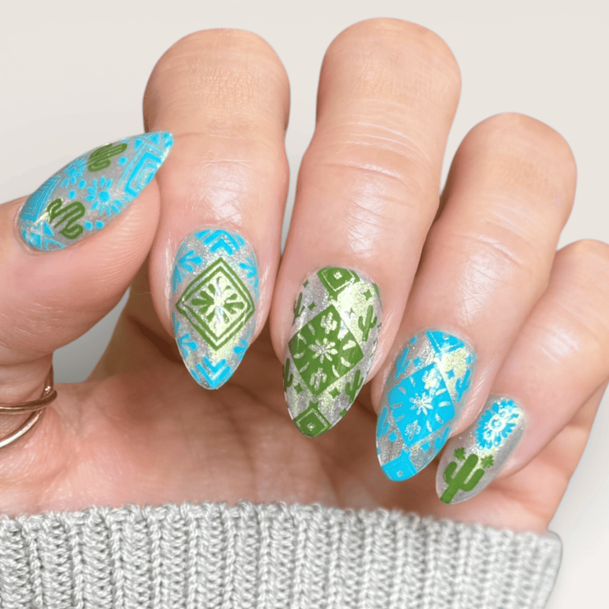 Colorful Stories (M698) - Nail Stamping Plate