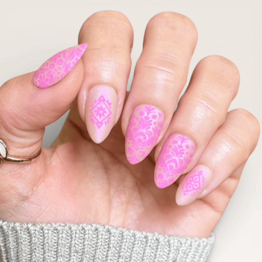 Colorful Stories (M698) - Nail Stamping Plate