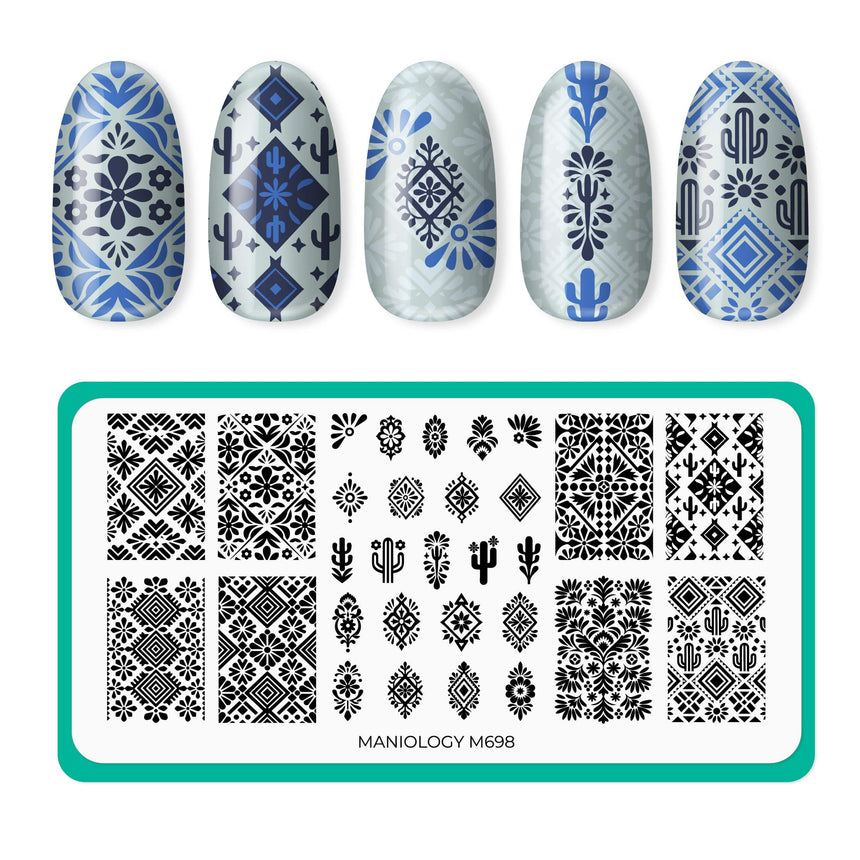 Colorful Stories (M698) - Nail Stamping Plate