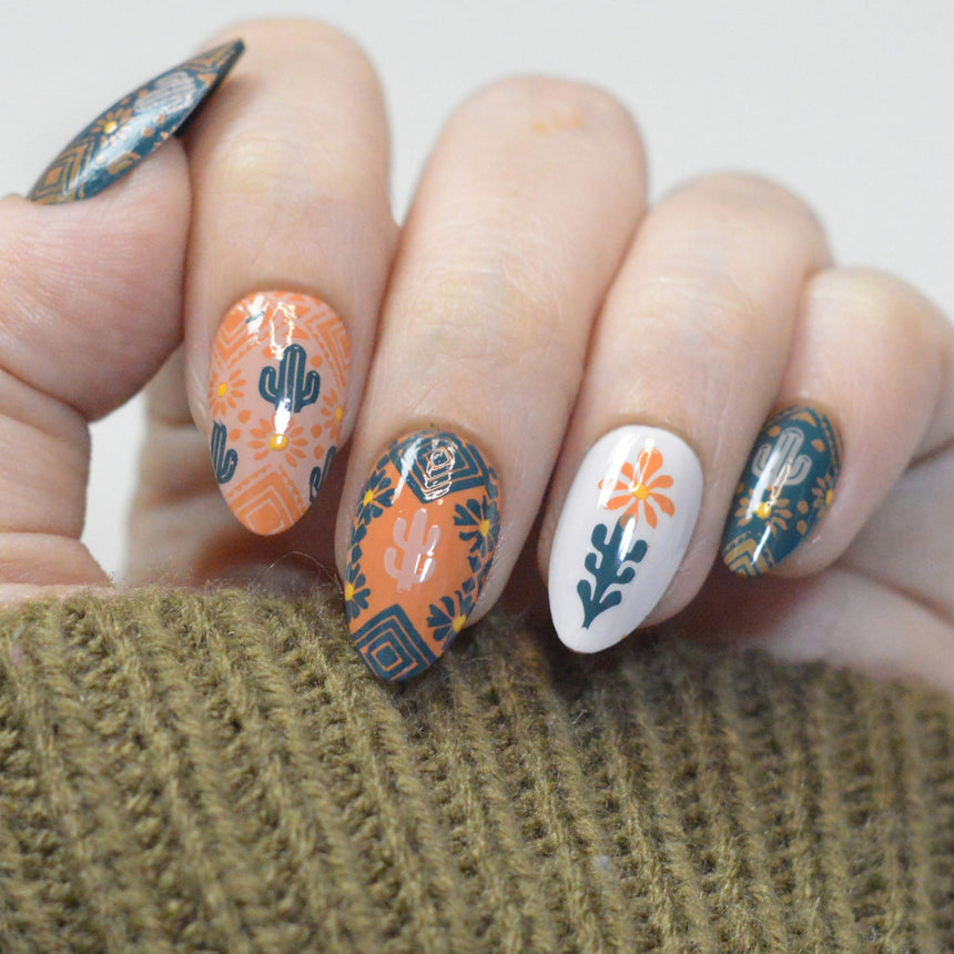 Colorful Stories (M698) - Nail Stamping Plate