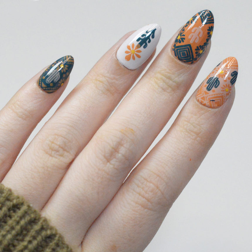 Colorful Stories (M698) - Nail Stamping Plate