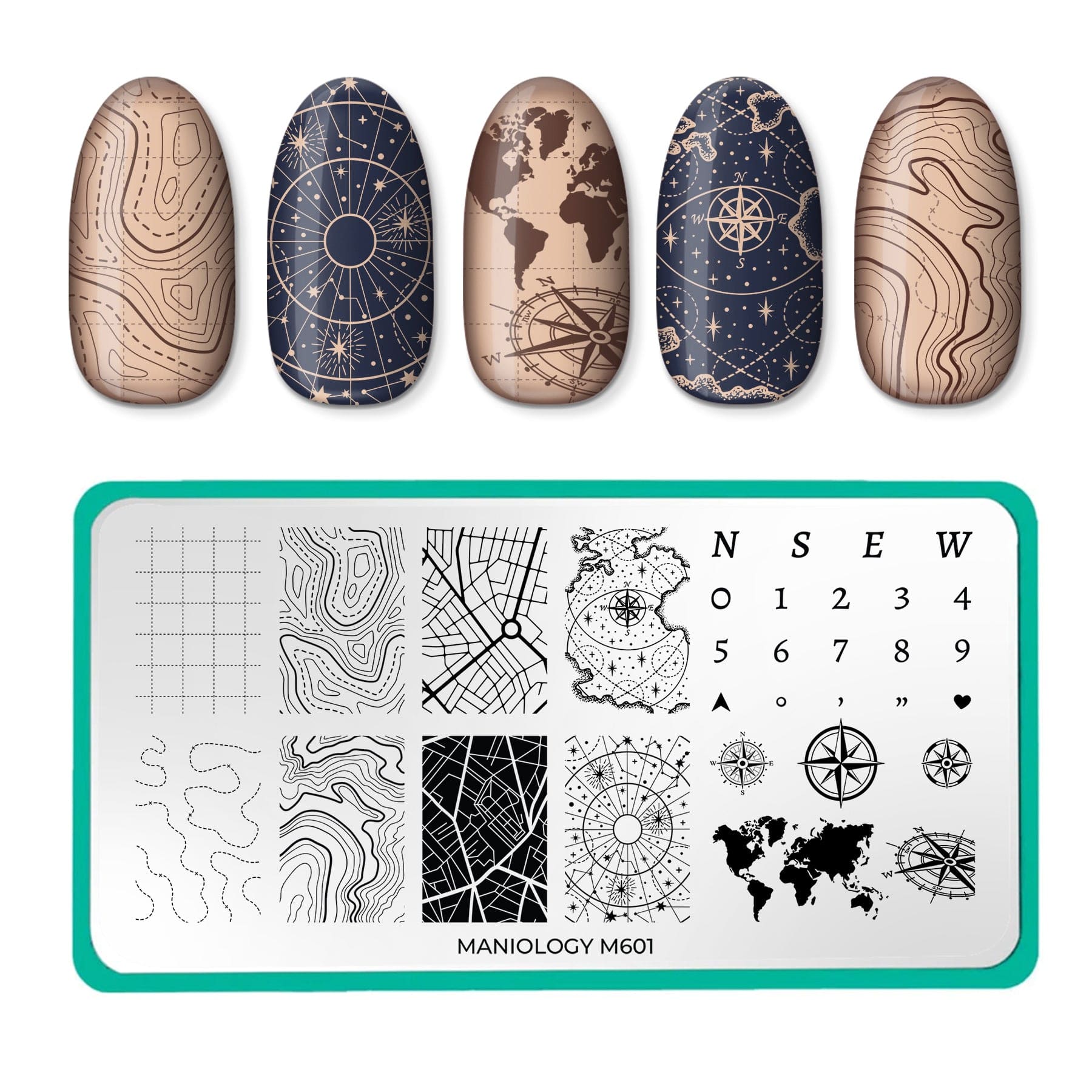 Compass Quest (M601) - Nail Stamping Plate – Maniology