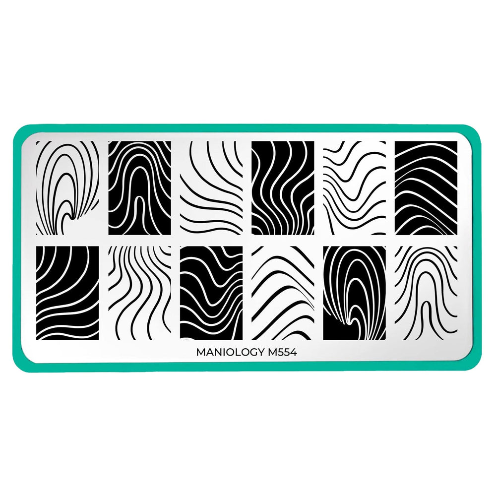 Couture lines (M554) - Nail Stamping Plate