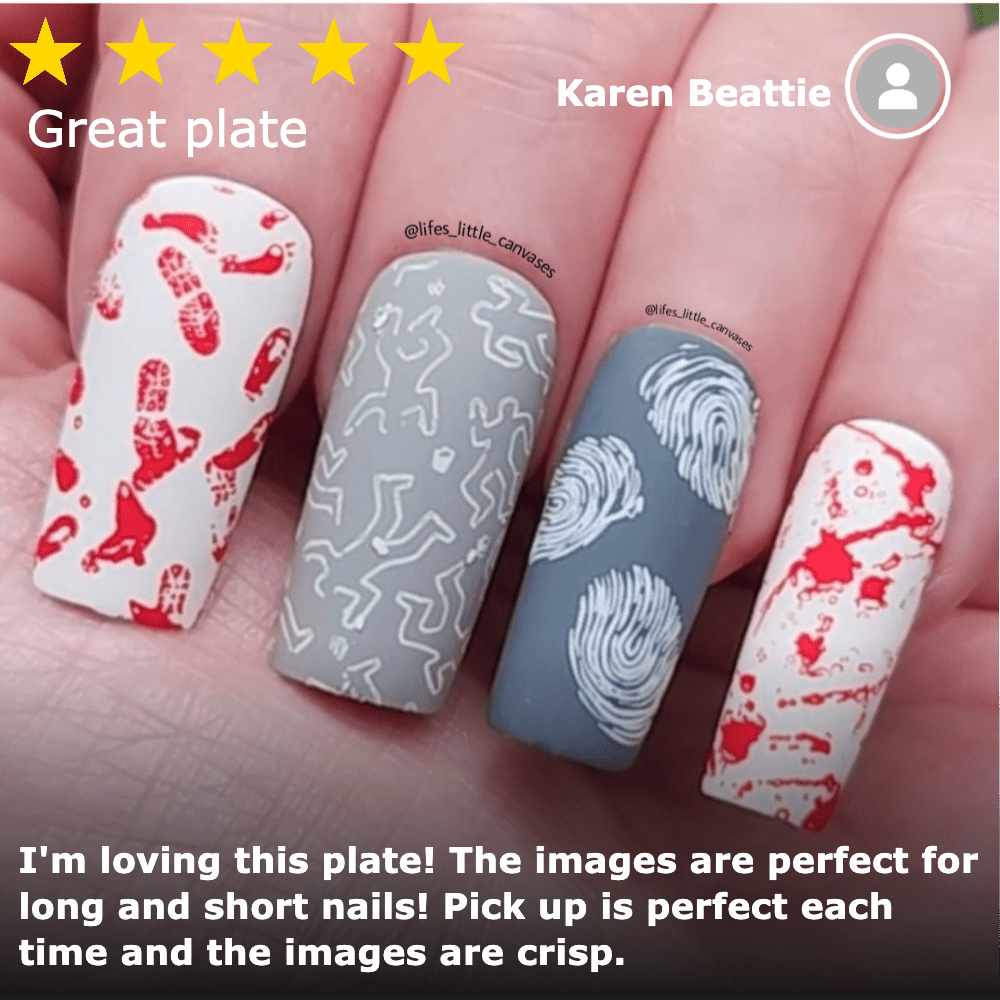 Crime Scene (M394) - Nail Stamping Plate