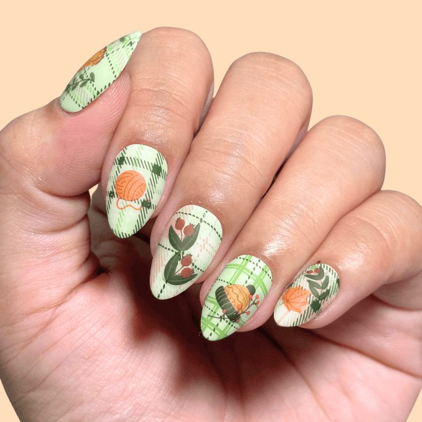 Crisp & Cozy (MS-140) - Nail Art Sticker