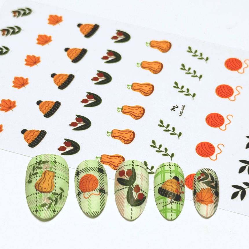Crisp & Cozy (MS-140) - Nail Art Sticker