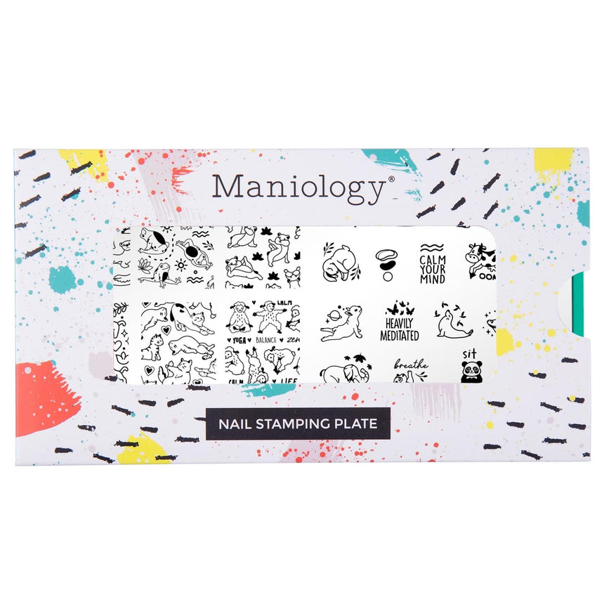 Critter Asanas (M433) - Nail Stamping Plate