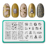 Critter Asanas (M433) - Nail Stamping Plate