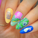 Critter Asanas (M433) - Nail Stamping Plate