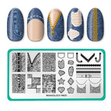 Cute Jeans (M631) - Nail Stamping Plate