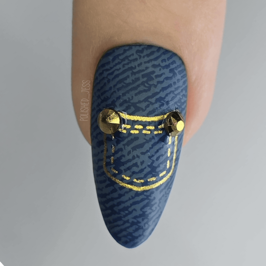 Cute Jeans (M631) - Nail Stamping Plate
