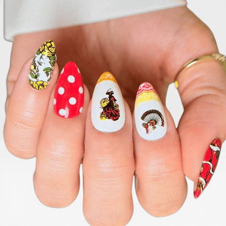 Dance of Life (M733) - Nail Stamping Plate