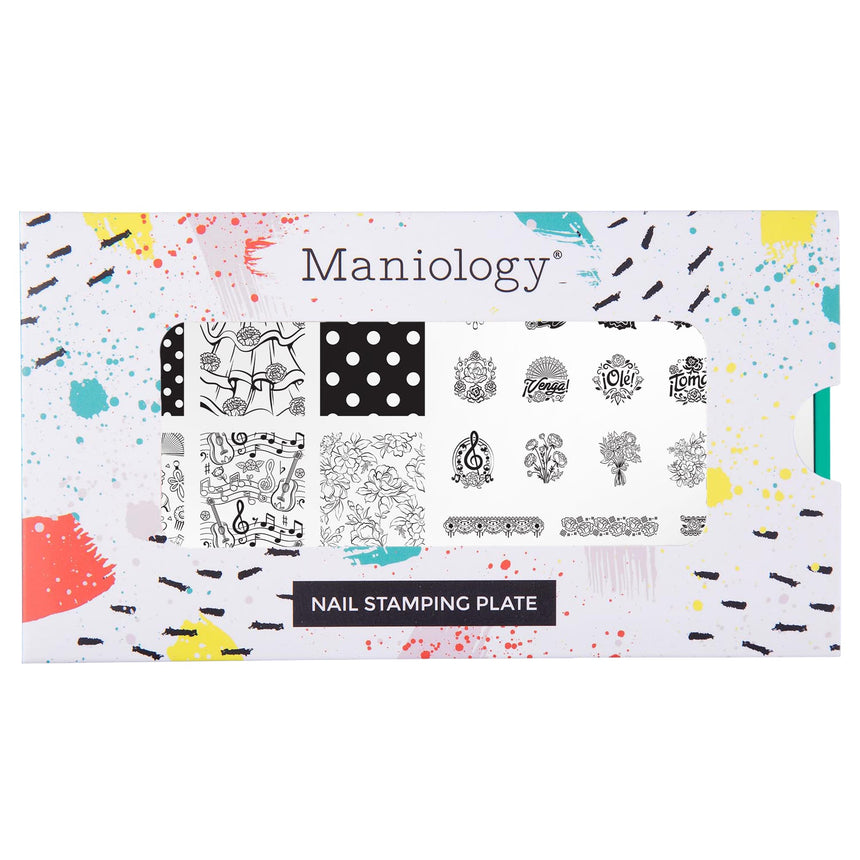 Dance of Life (M733) - Nail Stamping Plate