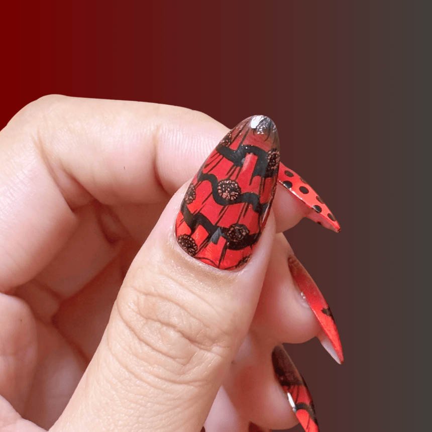 Dance of Life (M733) - Nail Stamping Plate