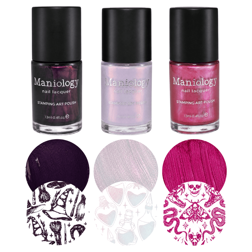 Dark Arts: 3-Piece Nail Stamping Polish Set