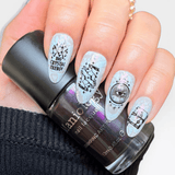 Dark Arts: Shadow Work (B598) - Black Red Pearl Creme Stamping Polish