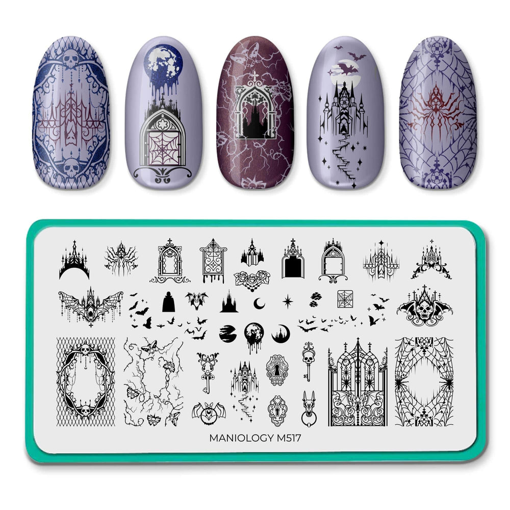 Dark Manor (M517) - Nail Stamping Plate