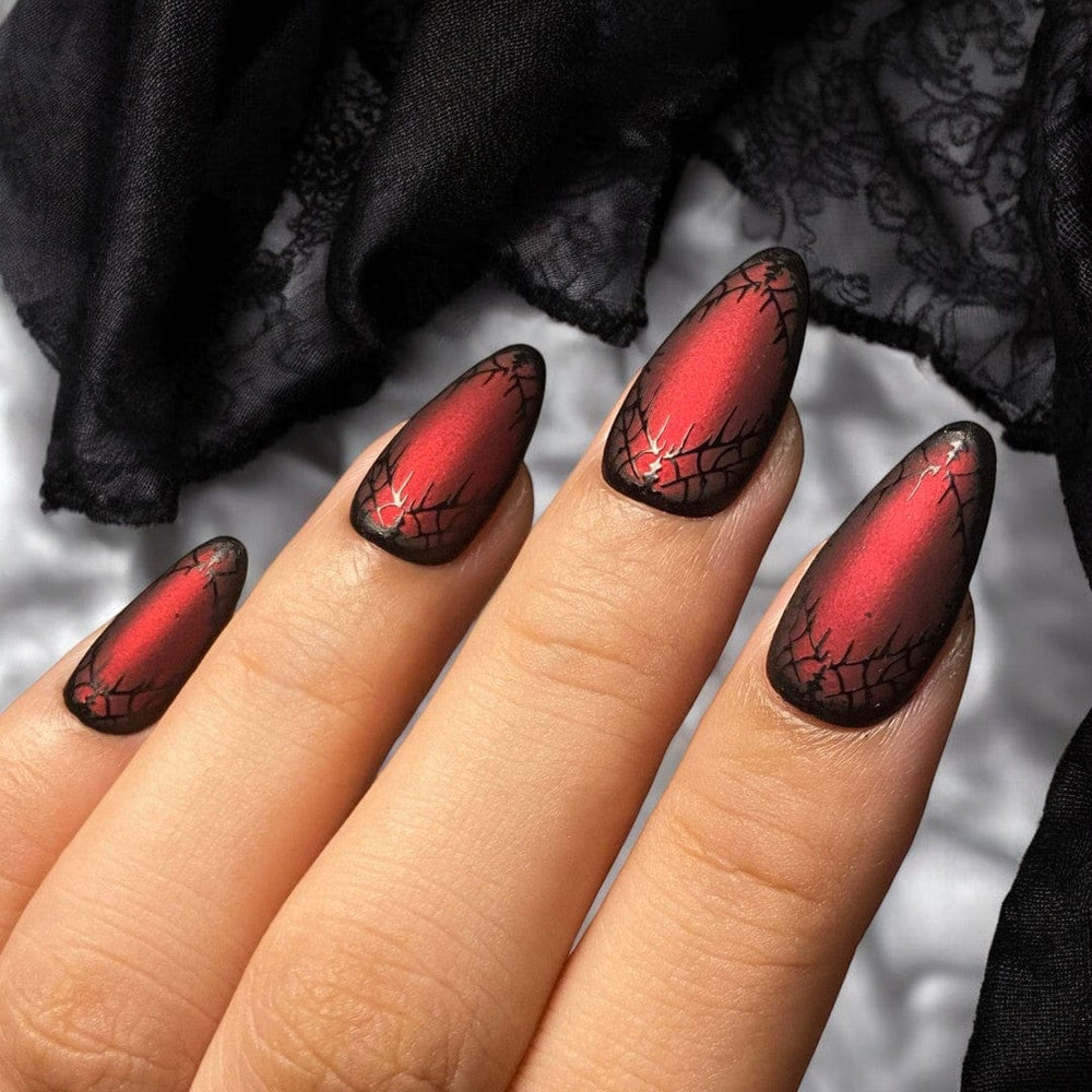 Darkest Night: Evil Eye (B308) Metallic Scarlet Red Stamping Polish