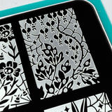 Darkness Blooms (M616) - Nail Stamping Plate