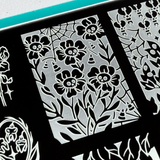 Darkness Blooms (M616) - Nail Stamping Plate