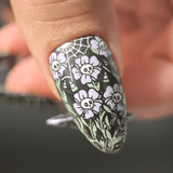 Darkness Blooms (M616) - Nail Stamping Plate